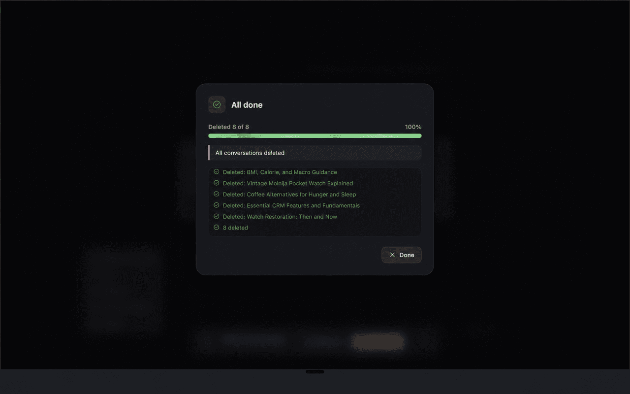 Bulk Delete on Mac, screen 2