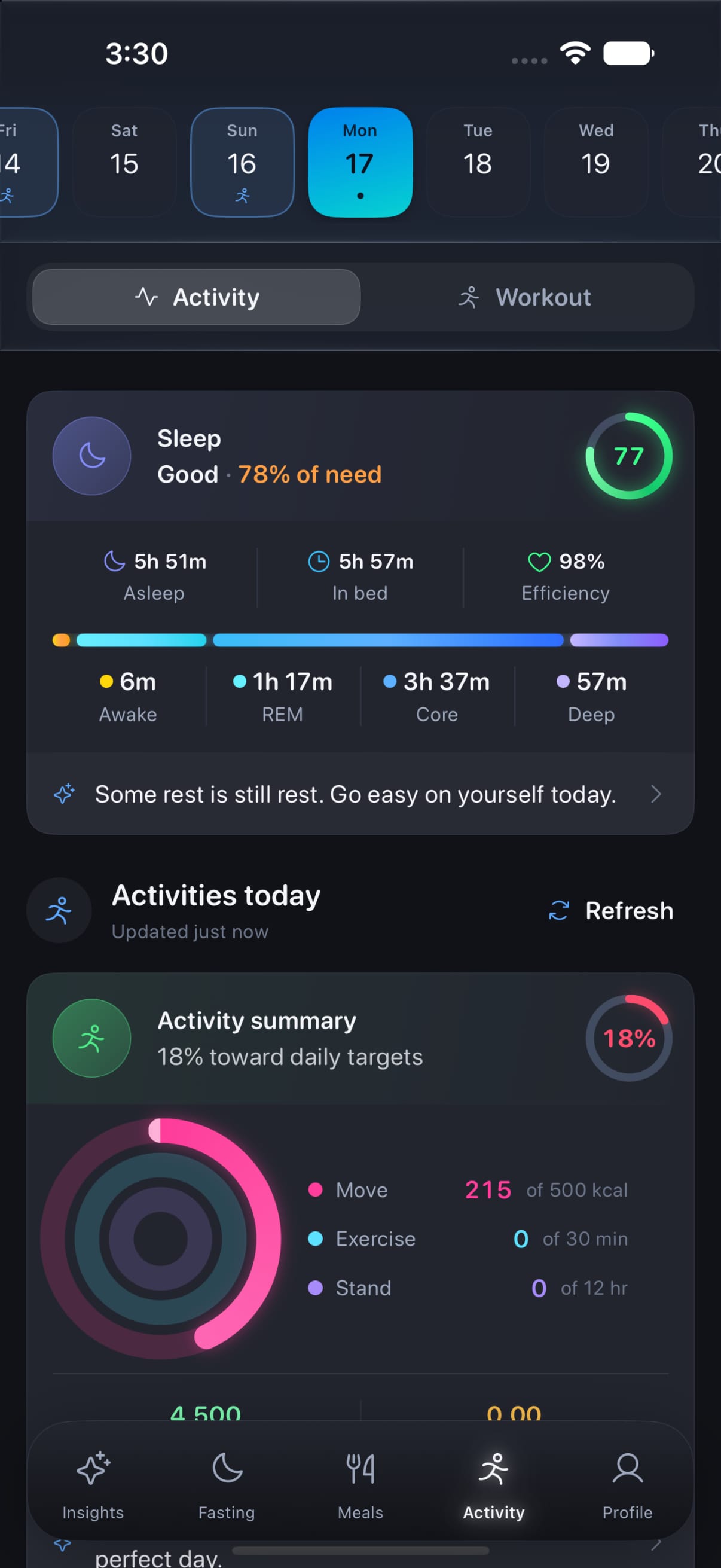 Zen LeanTracker screen 4 of 6