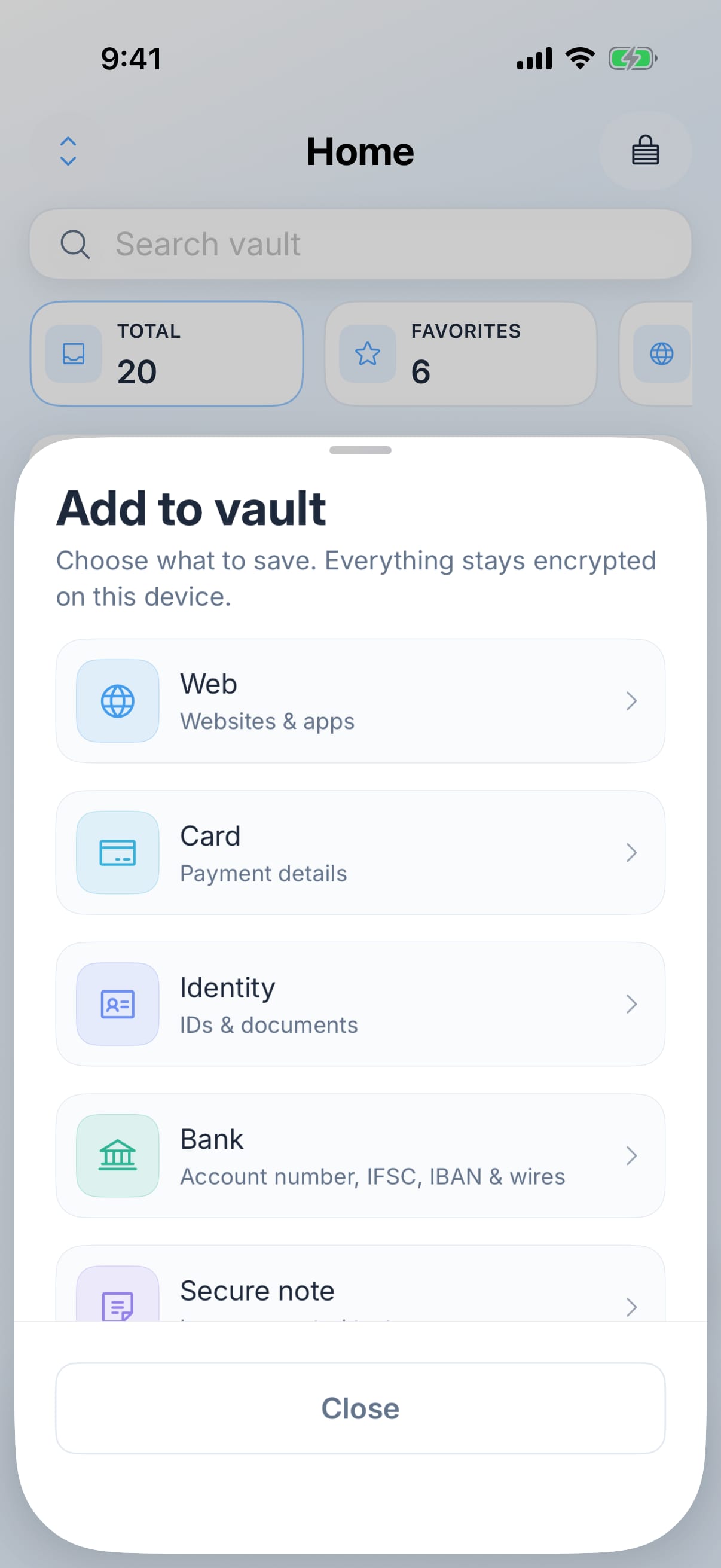 Zen Passwords screen 4 of 4